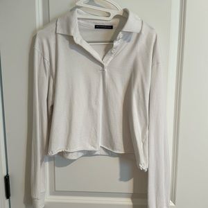 Brandy Melville Cropped Long Sleeve Top
